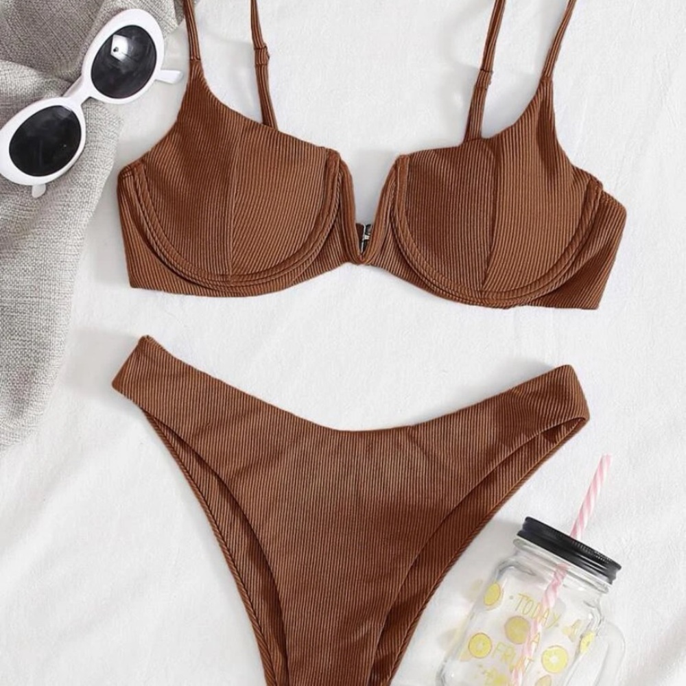 Brown Shein bikini